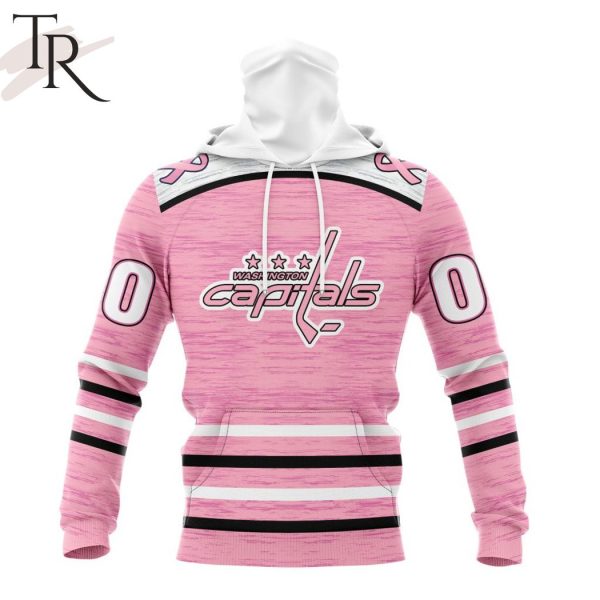 Personalized NHL Washington Capitals Special Pink Fight Breast Cancer Design Hoodie