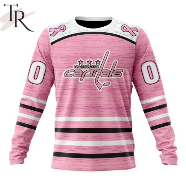 Pink capitals sales jersey