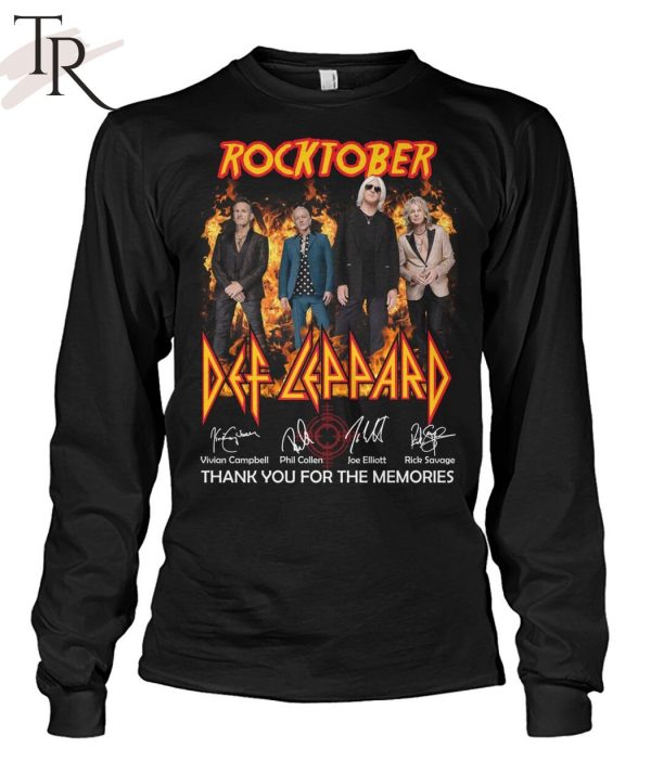 Rocktober Def Leppard Thank You For The Memories Unisex T-Shirt