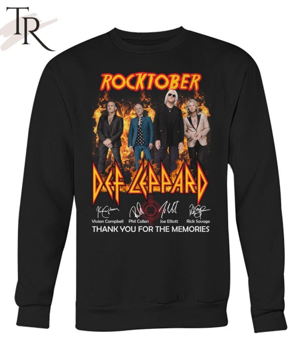 Rocktober Def Leppard Thank You For The Memories Unisex T-Shirt