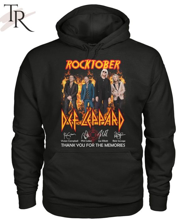 Rocktober Def Leppard Thank You For The Memories Unisex T-Shirt