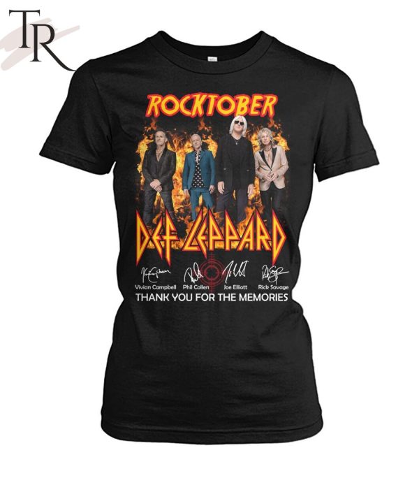 Rocktober Def Leppard Thank You For The Memories Unisex T-Shirt