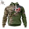 Custom Name And Number NHL Chicago Blackhawks Special Camo Skull Design Hoodie