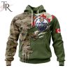 Custom Name And Number NHL Florida Panthers Special Camo Skull Design Hoodie