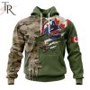 Custom Name And Number NHL Tampa Bay Lightning Special Camo Skull Design Hoodie