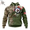 Custom Name And Number NHL Washington Capitals Special Camo Skull Design Hoodie