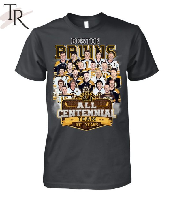 Boston Bruins All Centennial Team 100 Years 1924 – 2024 T-Shirt