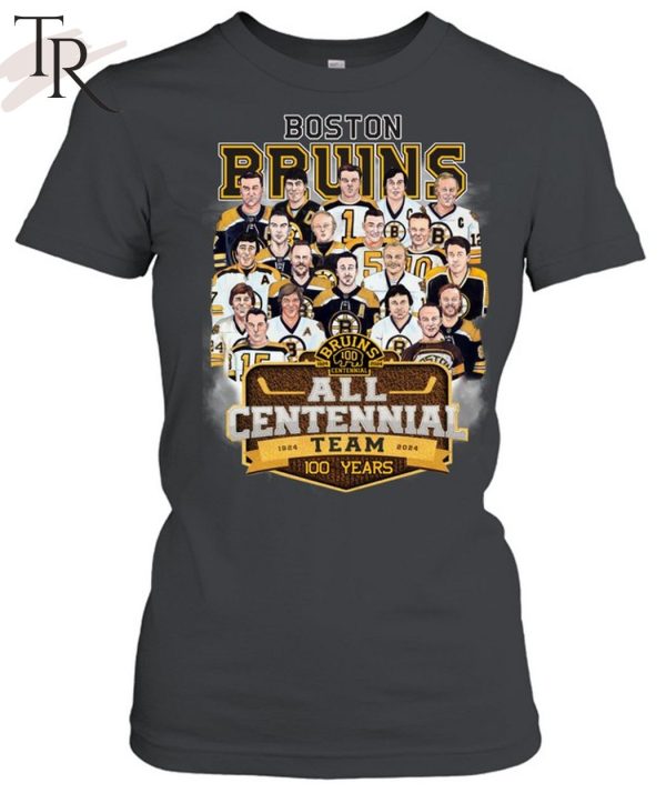 Boston Bruins All Centennial Team 100 Years 1924 – 2024 T-Shirt