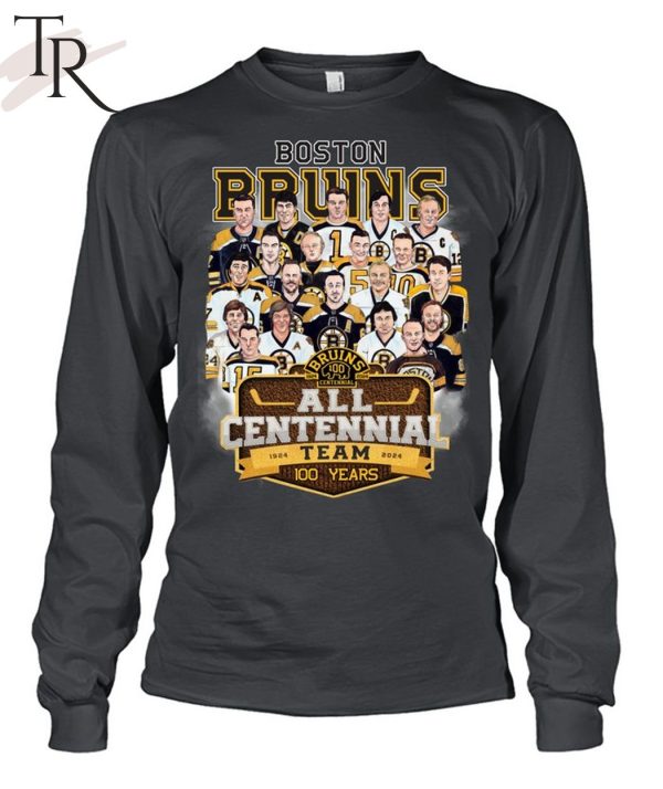 Boston Bruins All Centennial Team 100 Years 1924 – 2024 T-Shirt