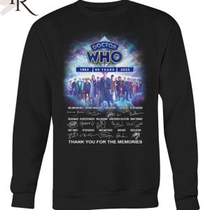 Doctor Who 60 Years 1963 – 2023 Signature Thank You For The Memories T-Shirt