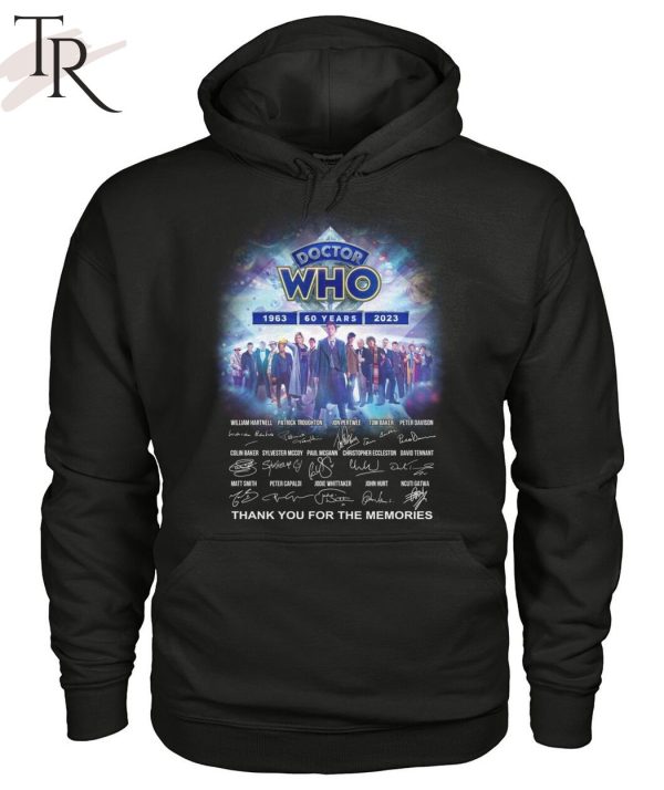 Doctor Who 60 Years 1963 – 2023 Signature Thank You For The Memories T-Shirt