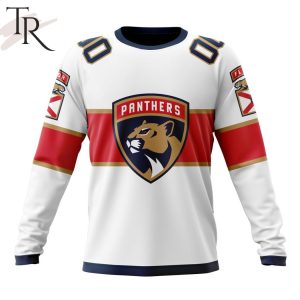 NHL Florida Panthers Custom Name Number 90s Throwback Vintage Away Jersey  Pullover Hoodie
