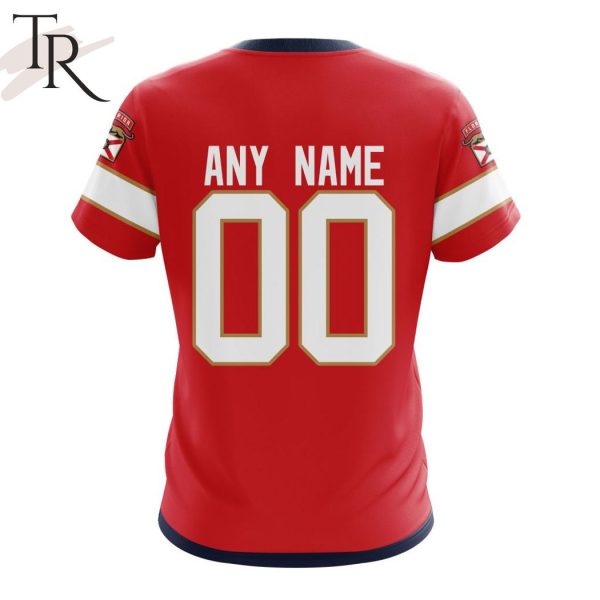 Custom Name & Number NHL Reverse Retro Florida Panthers Shirt Hoodie 3D in  2023