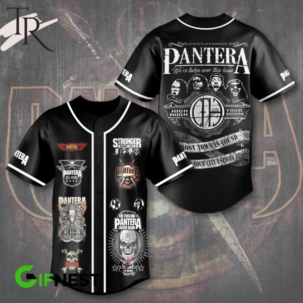 Pantera Stronger Than All The Fucking Pantera Cover Band Baseball Jersey