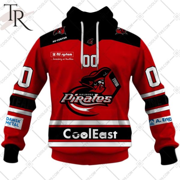 Personalized Metal Ligaen Aalborg Pirates Home Jersey 2324 Style Hoodie