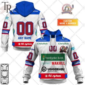 Personalized Metal Ligaen Esbjerg Energy Home Jersey 2324 Style Hoodie