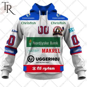 Personalized Metal Ligaen Frederikshavn White Hawks Home Jersey 2324 Style Hoodie