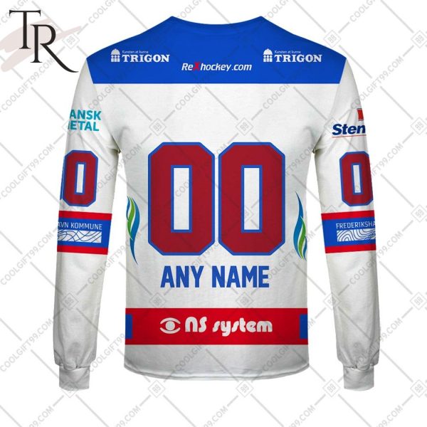 Personalized Metal Ligaen Frederikshavn White Hawks Home Jersey 2324 Style Hoodie