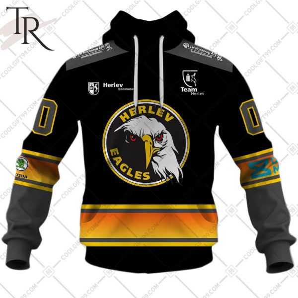 Personalized Metal Ligaen Herlev Eagles Home Jersey 2324 Style Hoodie