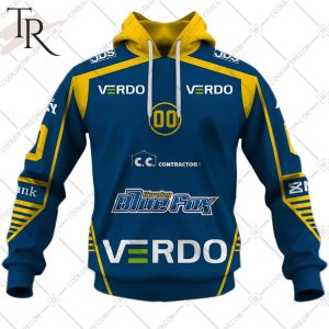 Personalized Metal Ligaen Herning Blue Fox Home Jersey 2324 Style Hoodie