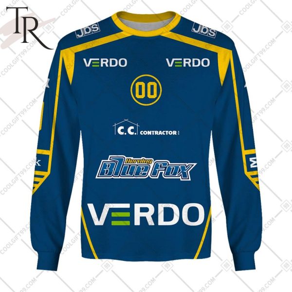 Personalized Metal Ligaen Herning Blue Fox Home Jersey 2324 Style Hoodie