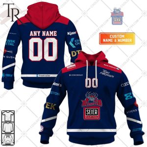 Personalized Metal Ligaen Rodovre Mighty Bulls Home Jersey 2324 Style Hoodie