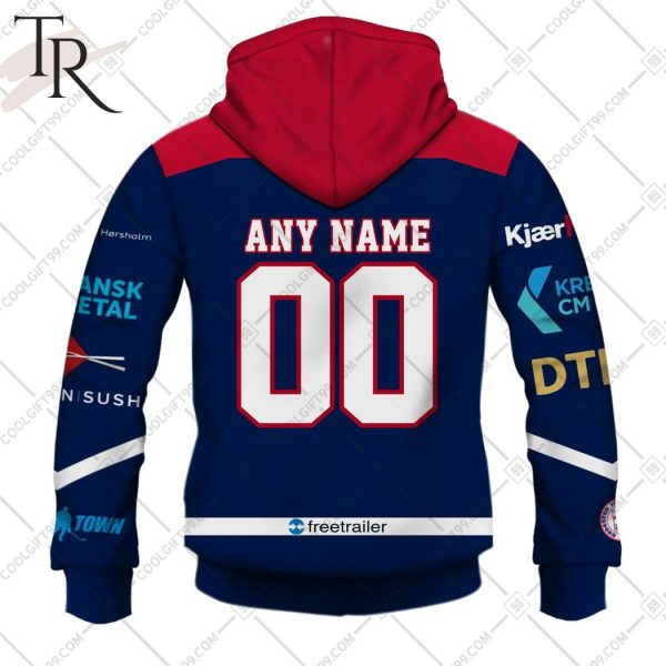 Personalized Metal Ligaen Rungsted Seier Capital Home Jersey 2324 Style Hoodie