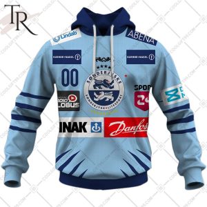 Personalized Metal Ligaen SonderjyskE Ishockey Home Jersey 2324 Style Hoodie