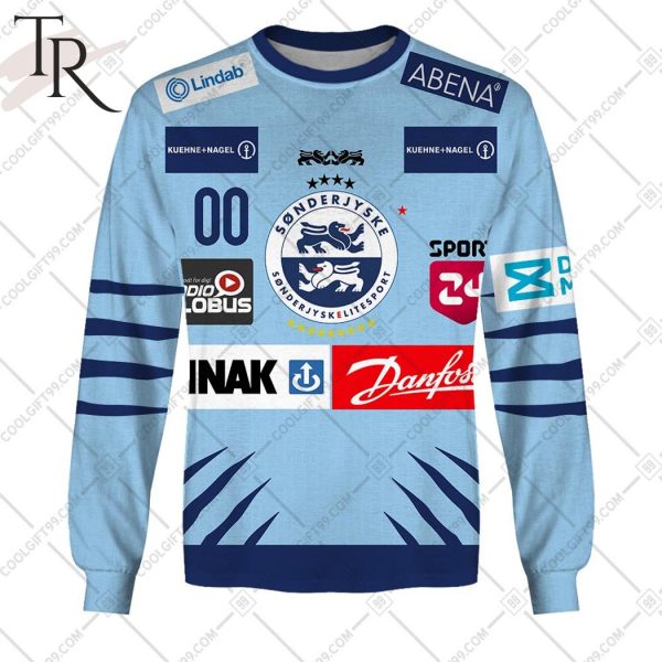 Personalized Metal Ligaen SonderjyskE Ishockey Home Jersey 2324 Style Hoodie