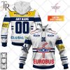 Personalized NL Hockey EV Zug Away Jersey Style Hoodie
