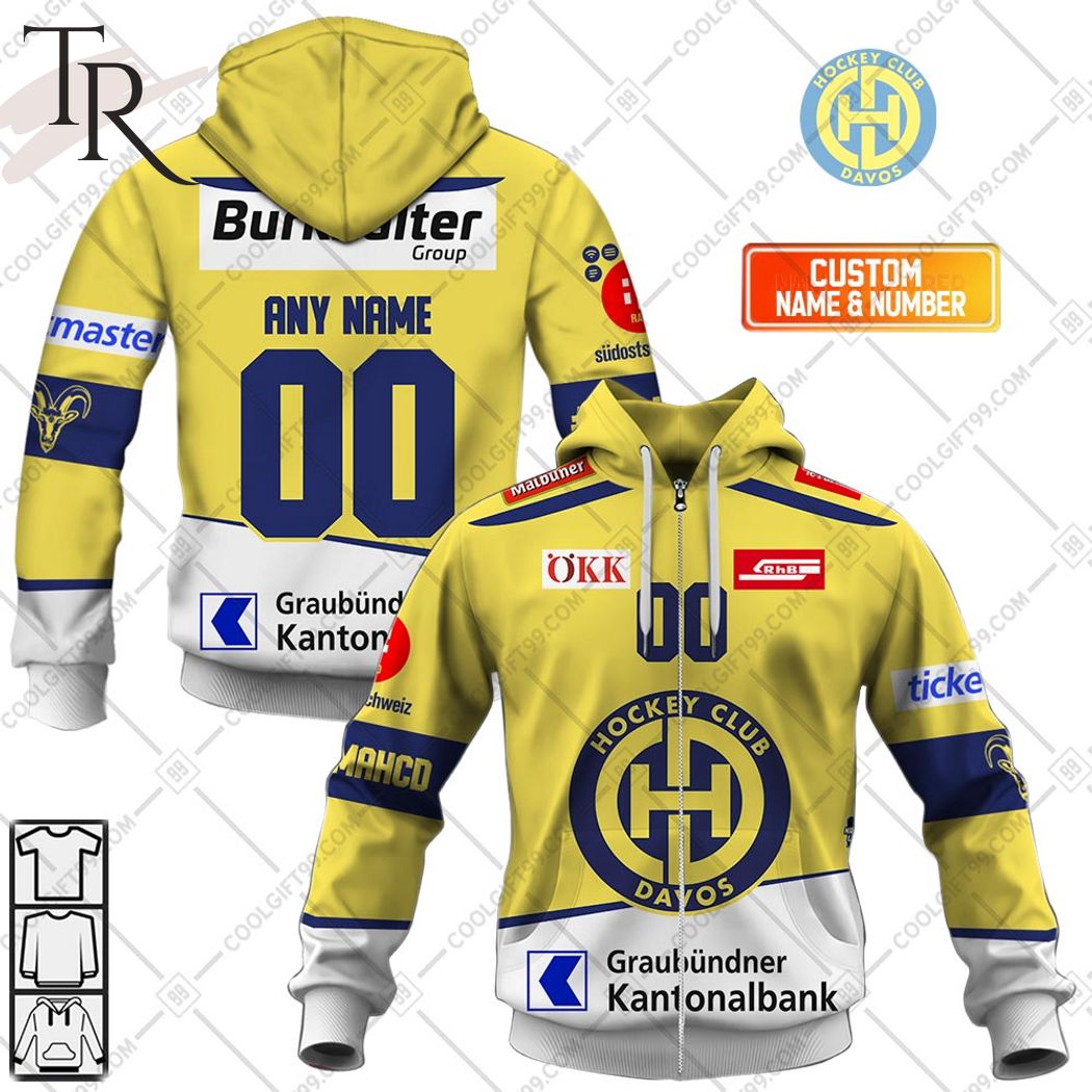 Personalized NL Hockey HC Ambri Piotta Home jersey Style Hoodie