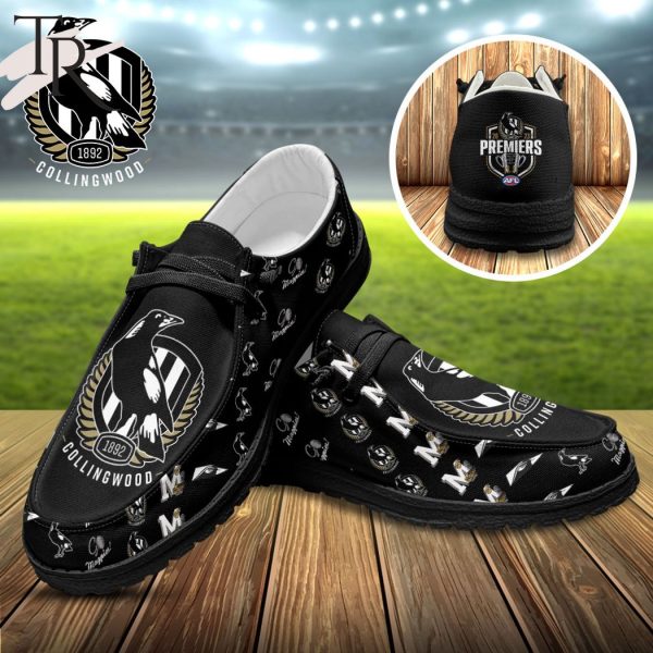 2023 AFL Premiers Collingwood FC Custom Hey Dude Shoes