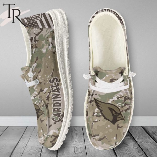 NFL Arizona Cardinals Military Camouflage Design Hey Dude Shoes Football