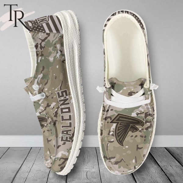 NFL Atlanta Falcons Military Camouflage Design Hey Dude Shoes Football