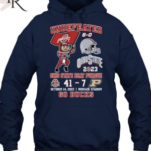 Undefeated Ohio State Beat Purdue 41 – 7 October 14, 2023 Rossade Stadium Go Bucks T-Shirt