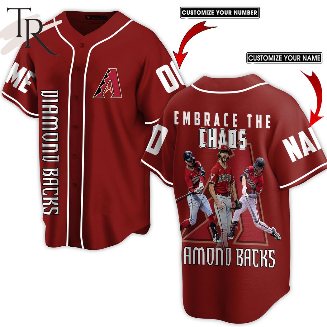 Personalize Diamond Backs Embrace The Chaos Amond Backs Baseball Jersey -  Torunstyle