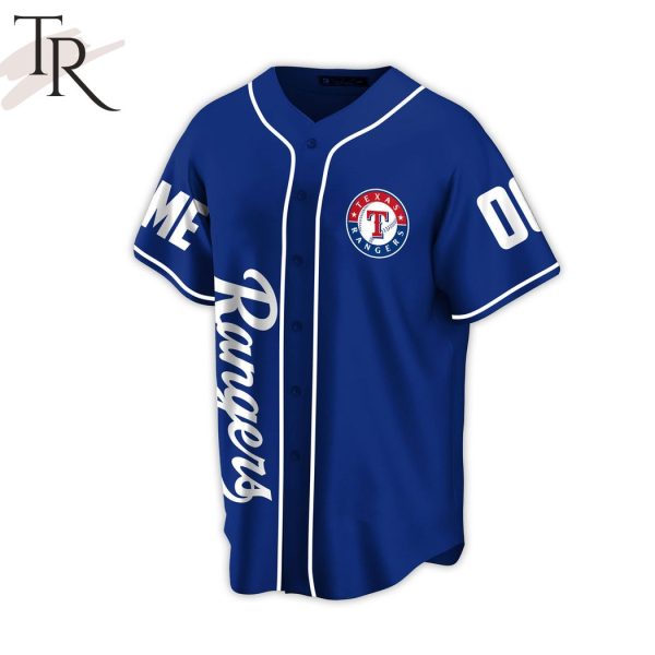 Personalize Rangers Go And Take It Texas Rangers Baseball Jersey