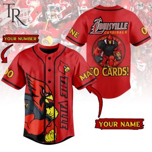 Personalize The Ville Louisville Cardinals Go Cards Baseball Jersey