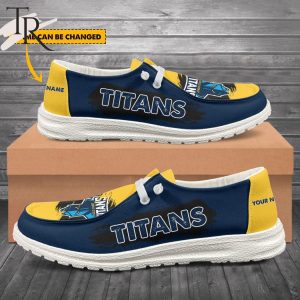 NRL Gold Coast Titans New Personalized Hey Dude Shoes Gift For Fans – Limited Edition