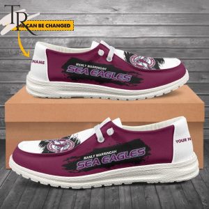 NRL Manly-Warringah Sea Eagles New Personalized Hey Dude Shoes Gift For Fans – Limited Edition