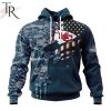 Personalized NFL Indianapolis Colts Special Navy Camo Veteran Design Hoodie