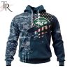 Personalized NFL Dallas Cowboys Special Navy Camo Veteran Design Hoodie