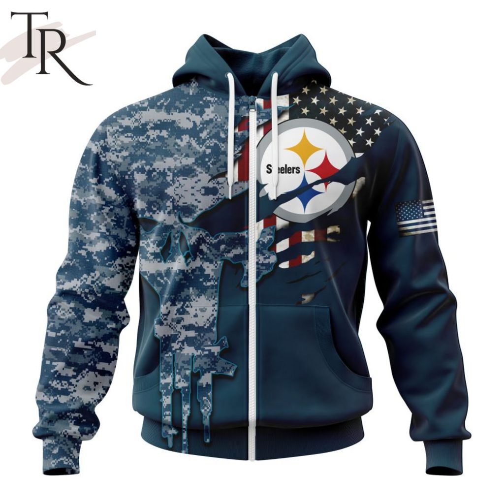 Personalized NFL Pittsburgh Steelers Special Navy Camo Veteran Design ...