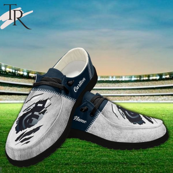 Personalized AFL Carlton Hey Dude Shoes For Fan – Limited Edition