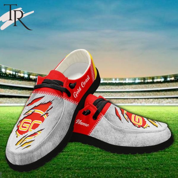 Personalized AFL Gold Coast Suns Hey Dude Shoes For Fan – Limited Edition