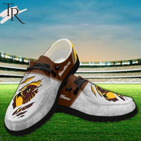 Personalized AFL Hawthorn Hawks Hey Dude Shoes For Fan – Limited Edition