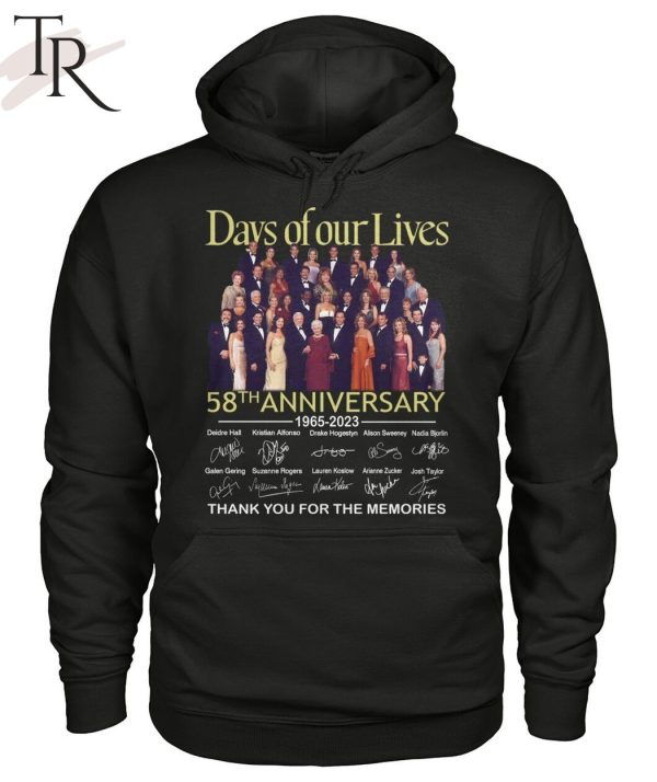 Days Of Our Lives 58th Anniversary 1965 – 2023 Thank You For The Memories T-Shirt