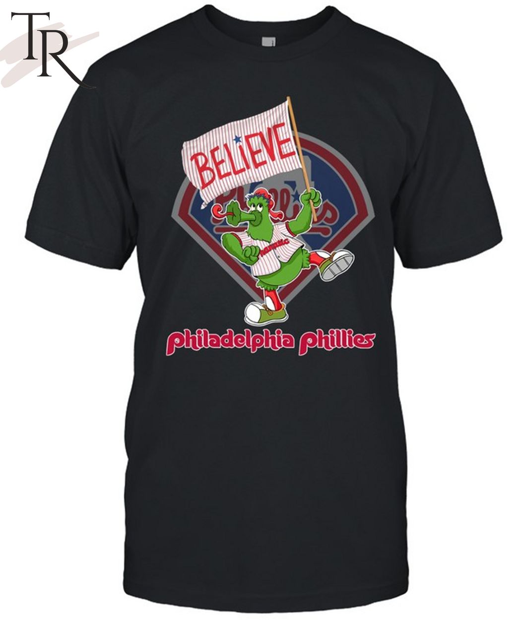 Phillie Phanatic Philadelphia Phillies Believe t-shirt - ColorfulTeesOutlet