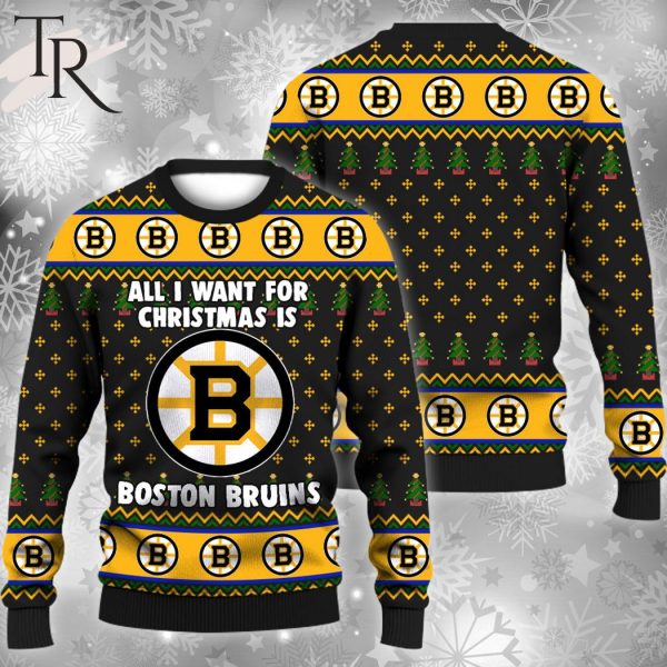 All I Want For Chrismas Is Boston Bruins Sweater