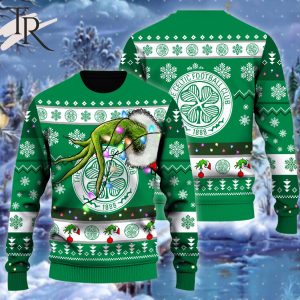 The Celtic Football Club 1888 Grinch Hand Design Sweater